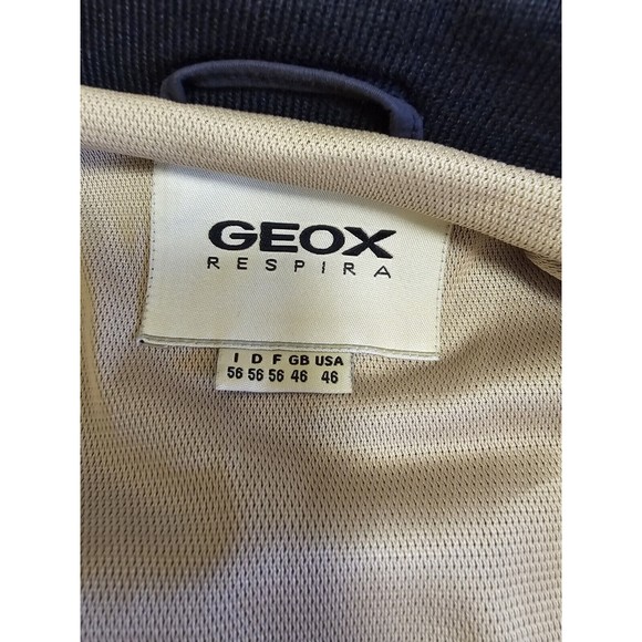 Geox Men's Blue Jacket Respira Water Repellent Windproof Thermal Reg. US Sz 46 - Picture 17 of 17